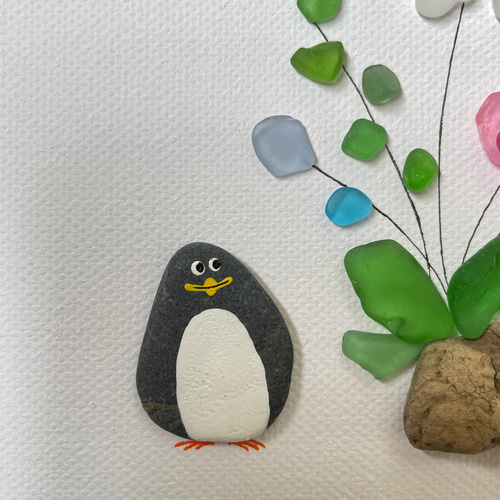 シーグラスアート ペンギンシリーズ〜フラワー〜 その他アート