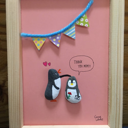シーグラスアート ペンギンシリーズ 〜母の日〜 その他アート