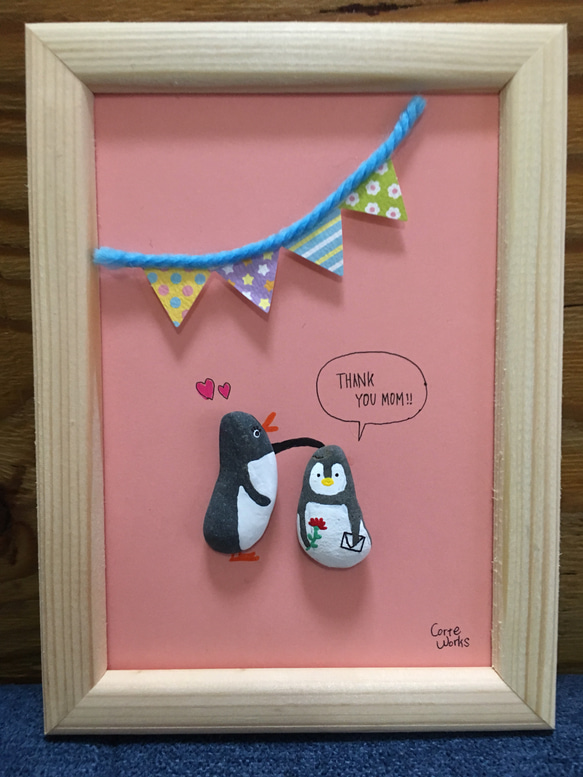 シーグラスアート ペンギンシリーズ 〜母の日〜 その他アート