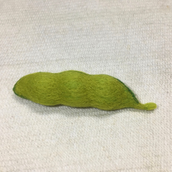 台湾の野菜-枝豆（調理済み）おもしろい飾りチャーム 2枚目の画像