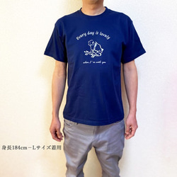 かえるＴシャツ　ネイビー　レディース　メンズ　紺色　送料無料 8枚目の画像