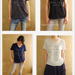 日本製　Vネック　オリジナルTシャツ　レディース　送料無料 2枚目の画像