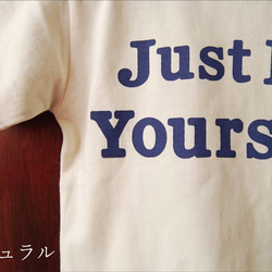 ロゴTシャツ　Just be yourself　オリジナルtシャツ　コットン100% 3枚目の画像