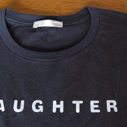 七分袖Tシャツ　Laughter　ネイビー　送料無料 4枚目の画像