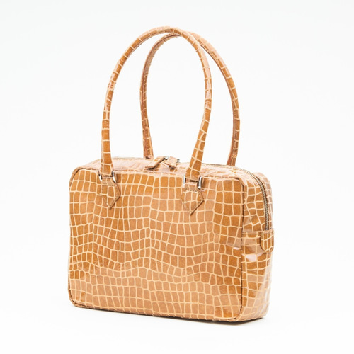 本革 リアルレザー 大容量スクエアボストンバッグ ボーリングBAG 本革スクエアボストンバッグ【ピッグスキン】キリン Mサイズ