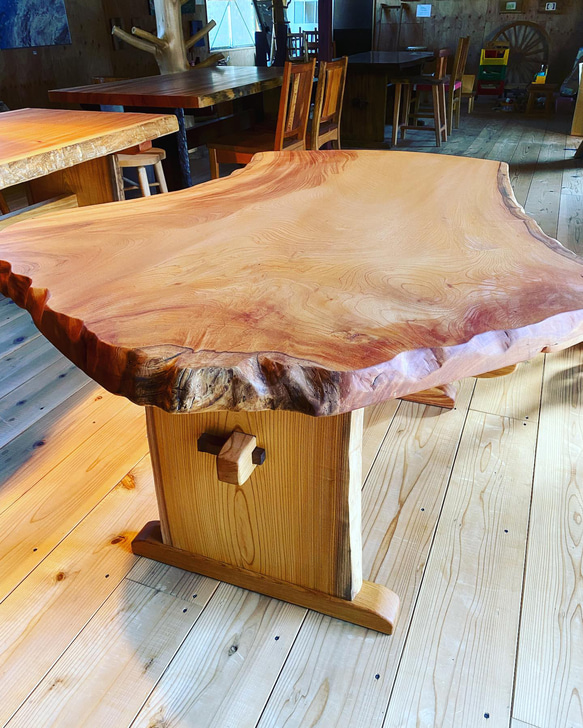 欅一枚板テーブル 注文製作 ダイニングテーブル 白山クラフト 通販  