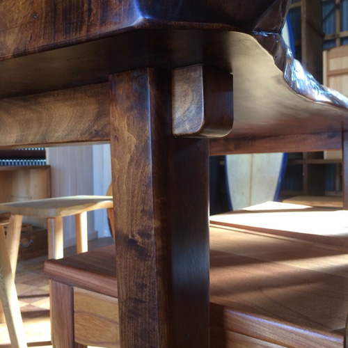 栃の木一枚板ダイニングテーブル 受注製作 ダイニングテーブル 一枚板