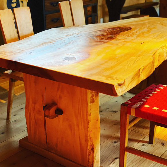 栃一枚板テーブルオーダーメイド