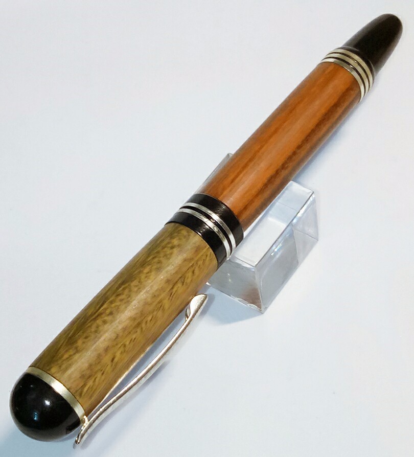 [木製手作り]木製ペン、緑サンダルウッドペン、ギフト、ギフト、ボールペン、ボールペン、筆記用具