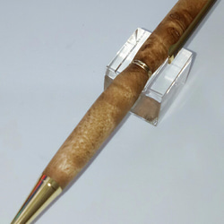 [木製手作り]木製ペン、金色のブナのボールペン、ギフト、プレゼント、ペン、ボールペン、筆記用具 2枚目の画像