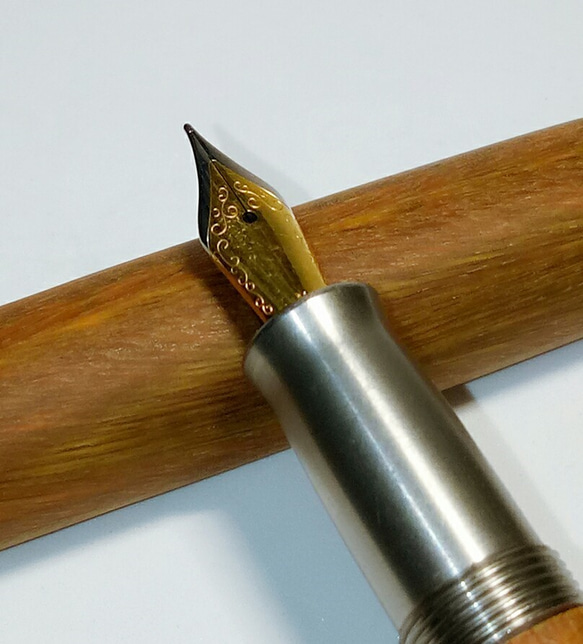 [木製手作り]グリーンタンエンディングペン、記念、ギフト、フェスティバル、手書きのツール 5枚目の画像