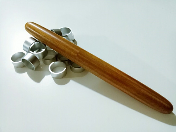 [木製手作り]グリーンタンエンドペン、木製ペン、木製ボールペン、ギフト、プレゼント、ペン、ボールペン、筆記用具 2枚目の画像