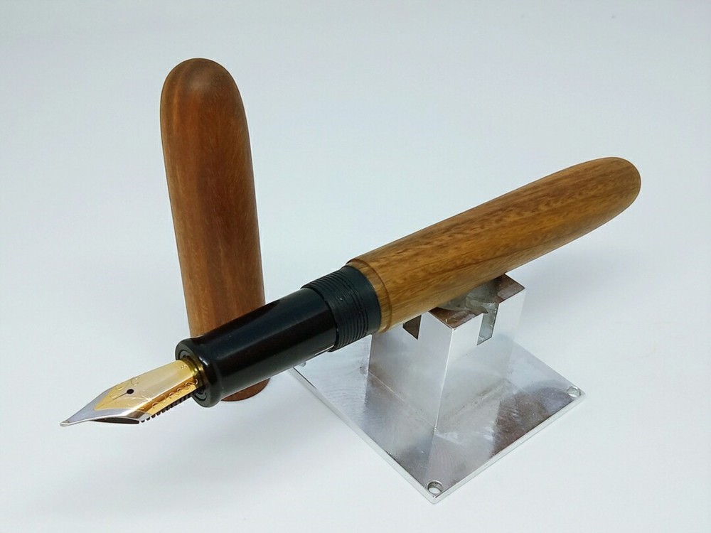 [木製手作り]木製ペン、緑色の砂の終わりのペン、ギフト、ギフト、ペン、スチールボールペン、筆記用具