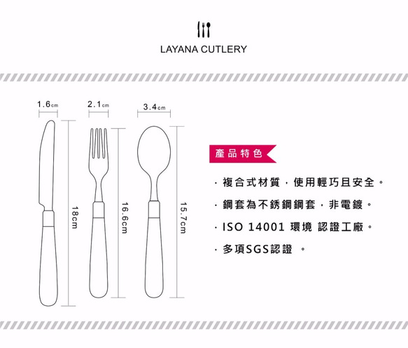 LAYANA CUTLERY✦Summe Flower 3-Piece Teatime Set✦Blue 7枚目の画像