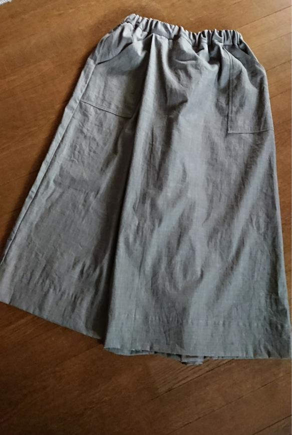 巻きスカートのようなワイドなパンツ 2枚目の画像