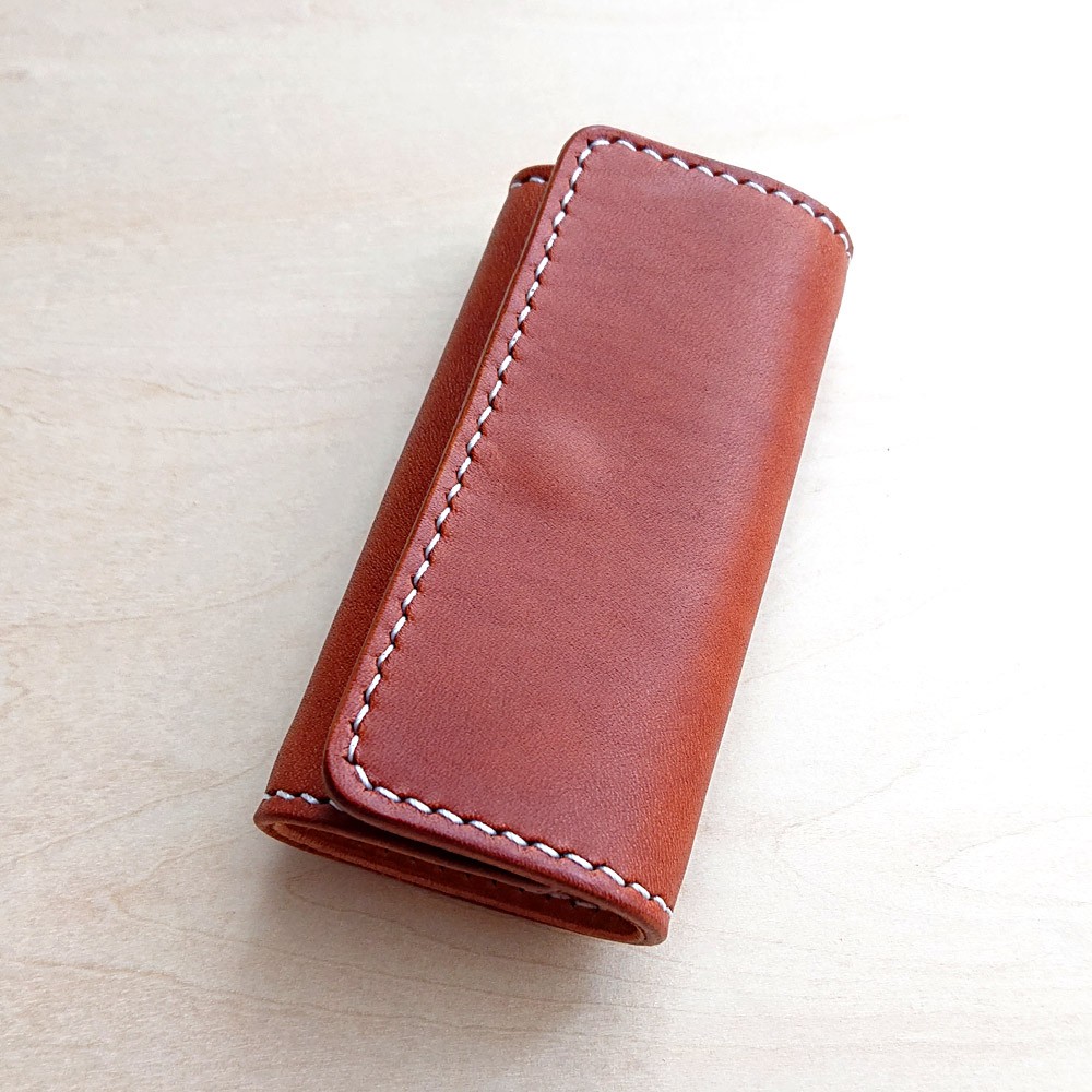 4連キーケース  エルバマット/ヌメ革 モカ/ナチュラル KC-M4R 4,399円