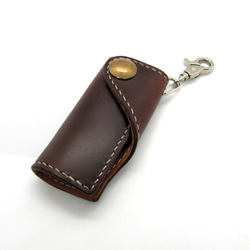 キーケース 4連タイプ コンチョ付き クロムエクセル ティンバー キー