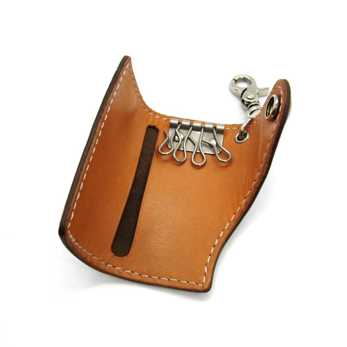 キーケース 4連タイプ コンチョ付き クロムエクセル ティンバー キー