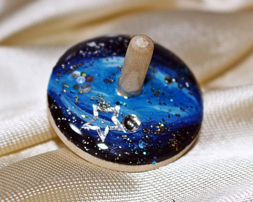 宇宙【SPACE】独楽(こま) 小サイズ レジン・樹脂 かわいいコマ屋