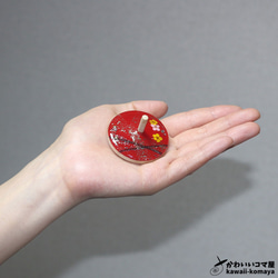 赤・和【RED・WA】独楽【こま】大サイズ 4枚目の画像