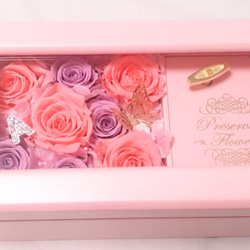 【敬老の日】オルゴール　フラワーアレンジ　Pink　ご入学　お誕生日　お祝い　プレゼント 3枚目の画像