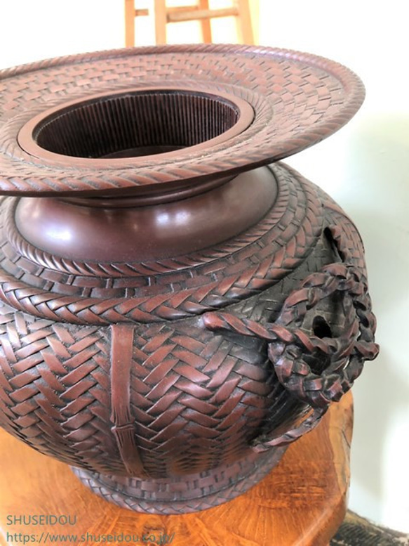 美品　銅鐸　鉄製　高岡銅器　雰囲気あります　ヴィンテージ 美品銅鐸鉄製高岡銅器雰囲気ありますヴィンテージ