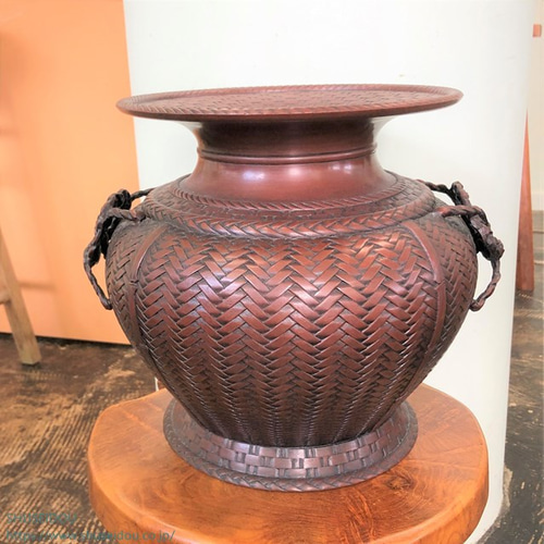 高岡銅器　ミノムシ　一輪挿し　銀 高岡銅器 ミノムシ 一輪挿し いぶし銀 - メルカリ