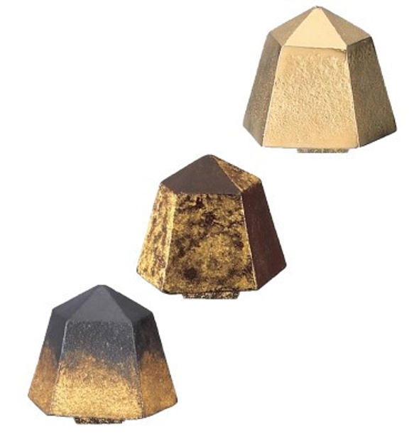 音に祈りを　真鍮製　五角形の風鈴　GOUKAKU FUURIN　おりんの製作所で作っています 4枚目の画像