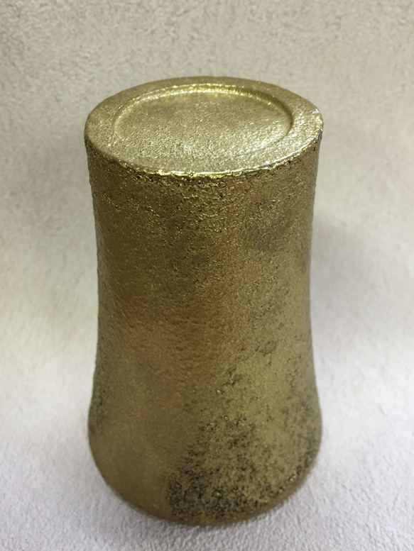 真鍮ビアタンブラー　1100℃（イッセンヒャクド）安心の鉛レス真鍮　お酒をより冷たくおいしく 3枚目の画像