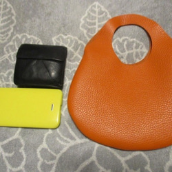【新色】小さな革の袋・トリヨン有機デザインのバッグ　NEW！ 5枚目の画像