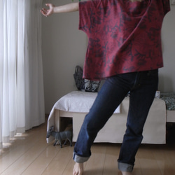 ＃stayhome 家に居ても少しおしゃれでリラックス出来るTシャツ作りました。気持ちのいい綿１００％ 8枚目の画像