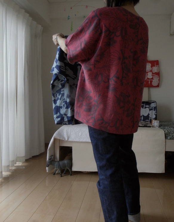 ＃stayhome 家に居ても少しおしゃれでリラックス出来るTシャツ作りました。気持ちのいい綿１００％ 9枚目の画像