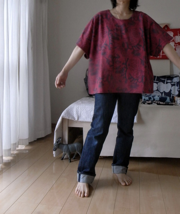 ＃stayhome 家に居ても少しおしゃれでリラックス出来るTシャツ作りました。気持ちのいい綿１００％ 10枚目の画像