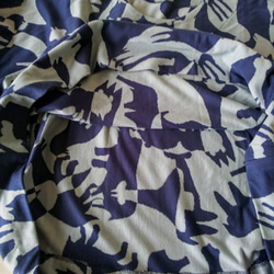 ＃stayhome 家に居ても少しおしゃれでリラックス出来るTシャツ作りました。気持ちのいい綿１００％　動物の影の迷彩柄 6枚目の画像