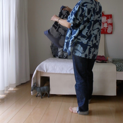 ＃stayhome 家に居ても少しおしゃれでリラックス出来るTシャツ作りました。気持ちのいい綿１００％　動物の影の迷彩柄 8枚目の画像