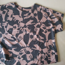 ＃stayhome 家に居ても少しおしゃれでリラックス出来るTシャツ作りました。気持ちのいい綿１００％ 1枚目の画像