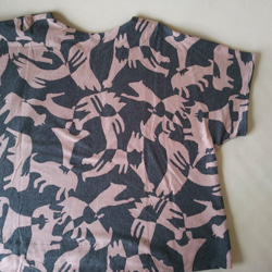 ＃stayhome 家に居ても少しおしゃれでリラックス出来るTシャツ作りました。気持ちのいい綿１００％ 2枚目の画像