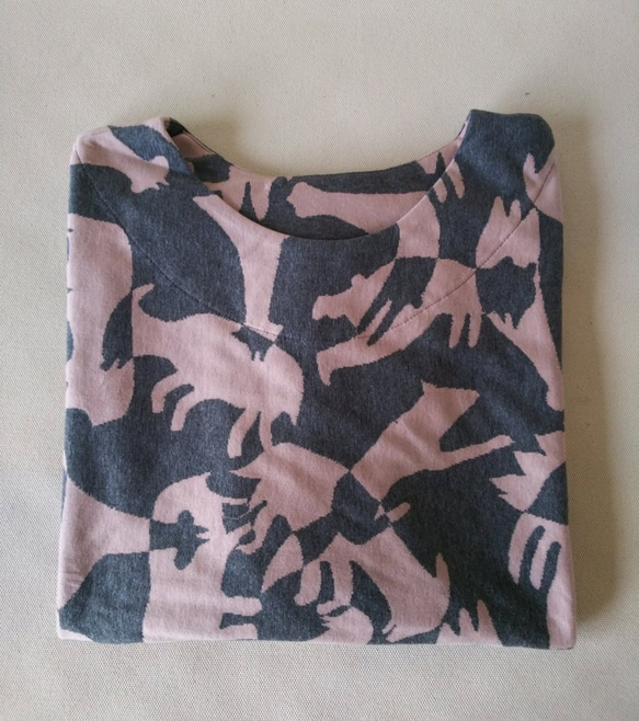 ＃stayhome 家に居ても少しおしゃれでリラックス出来るTシャツ作りました。気持ちのいい綿１００％ 3枚目の画像