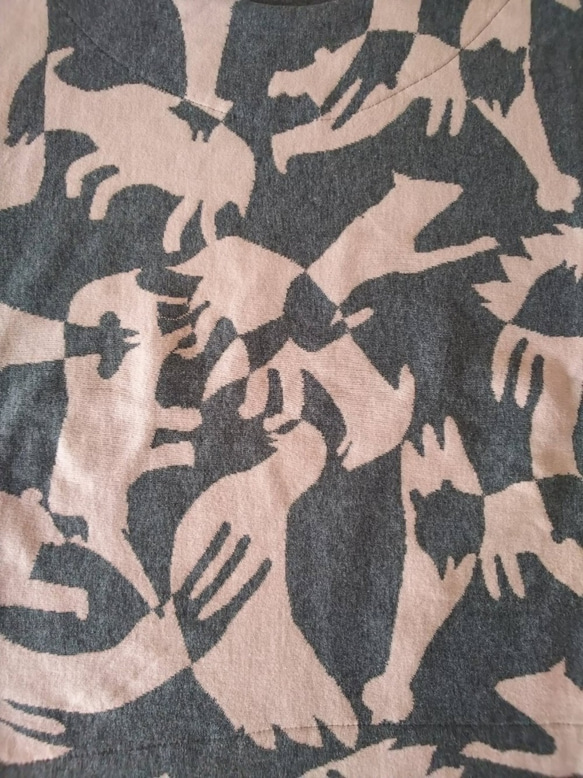 ＃stayhome 家に居ても少しおしゃれでリラックス出来るTシャツ作りました。気持ちのいい綿１００％ 6枚目の画像