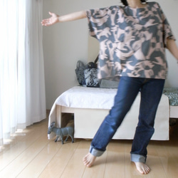 ＃stayhome 家に居ても少しおしゃれでリラックス出来るTシャツ作りました。気持ちのいい綿１００％ 9枚目の画像