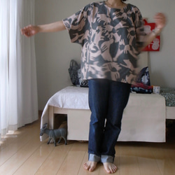 ＃stayhome 家に居ても少しおしゃれでリラックス出来るTシャツ作りました。気持ちのいい綿１００％ 10枚目の画像