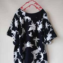 ＃stayhome 家に居ても少しおしゃれでリラックス出来る天使のTシャツ作りました。気持ちのいい綿１００％ 8枚目の画像