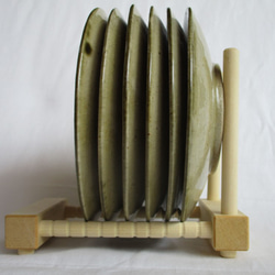 皿水切り台　米ヒバ材 1枚目の画像