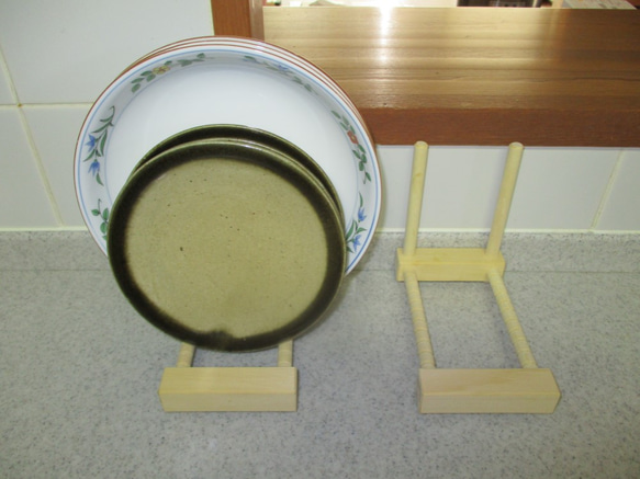 皿水切り台　米ヒバ材 7枚目の画像