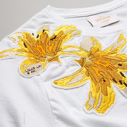 Lily Flower Embroidered Fashion Top 金針花刺繡上衣 第6張的照片
