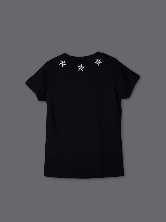 Star Embroidered Fashion Top 星星刺繡上衣(Black) 第2張的照片