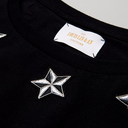 Star Embroidered Fashion Top 星星刺繡上衣(Black) 第6張的照片