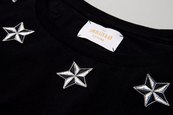 Star Embroidered Fashion Top 星星刺繡上衣(Black) 第6張的照片