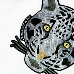 雲豹刺繡上衣 Cloud Leopard Embroidered Top(White) 第3張的照片