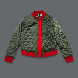 100段ヘビ刺繍フライングジャケットDeinagkistrodon Viper刺繍入りボンバージャケット 6枚目の画像